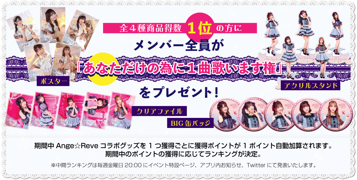 Ange☆Reve　イベント賞品
